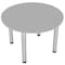 Skutchi Designs Square 4 Person Conference Room Table, 46" W, 46" L, 29" H, Light Gray HAR-RD-46-POST-XD01 - alternate 1